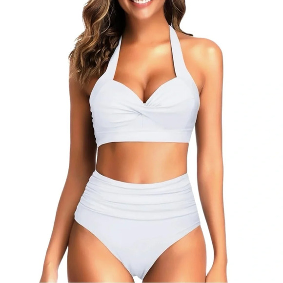 NWT BIKINI 2 Piece White Push Up Bikini With Tags - Picture 1 of 5